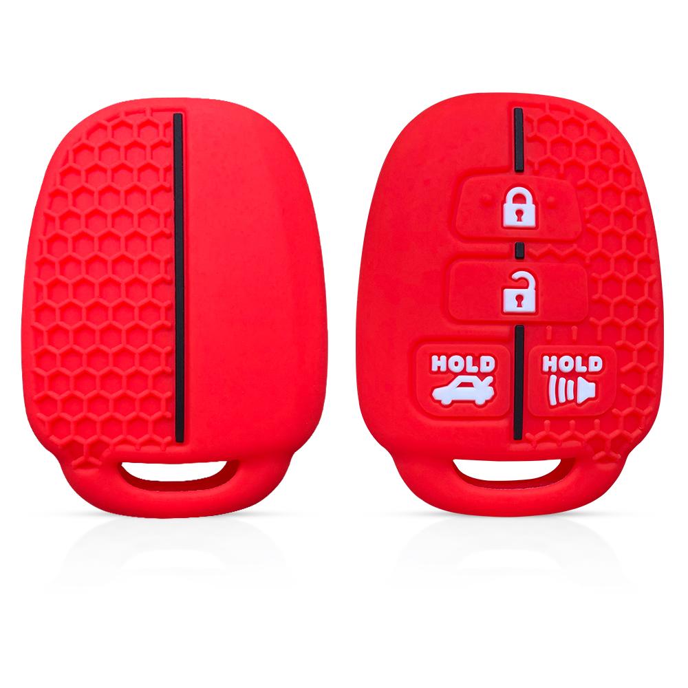 Silica Gel Car Key Cover Case For Toyota Camry Rav4 Corolla Tacoma Vios Prius C Highlander Accessories Key Cover