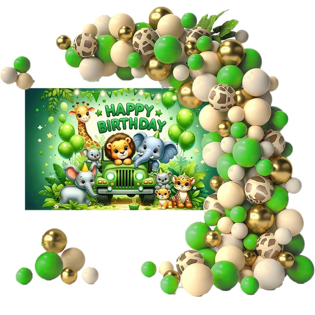 Kindergeburtstags-Ballon-Set Feiertagsparty-Szenenarrangement Dekoratives Band Stoffset Jungen und Mädchen Geburtstag