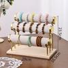 Premium Solid Wood Triple Layer Jewelry and Bracelet Display Stand