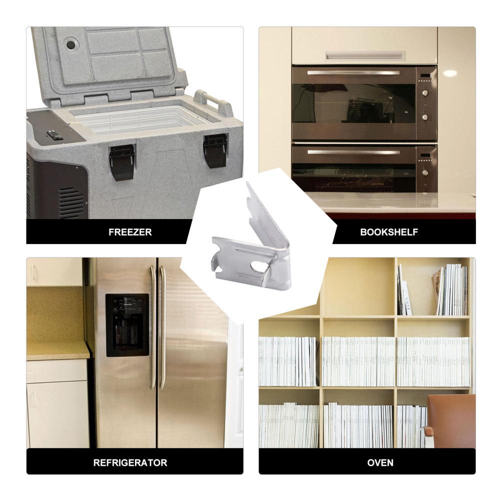 Náhradní police do chladničky, klipy, háčky na mrazničku, police na dveře chladničky, drátěné držáky, přezky, příslušenství, kolíčky z nerezové oceli