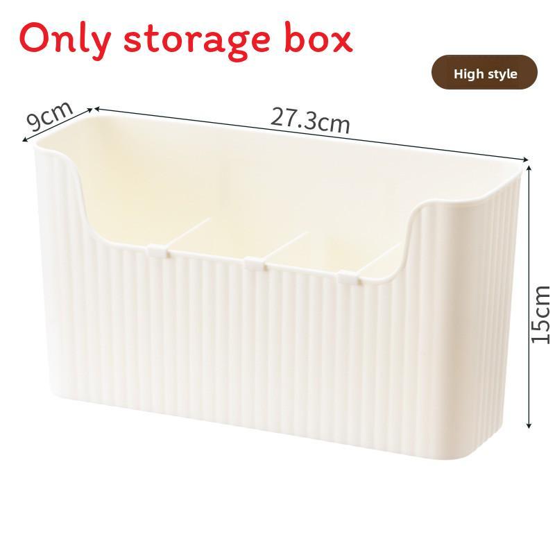 Plastic Wall Mount Kitchen Storage Organizer With Multipurpose Design For Modern Home Use