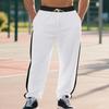 Men's Drawstring Casual Pants All Breathable Men Drawstring Vintage Patchwork New Men's Loose Straight Drawstring Pants