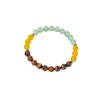 Festive Gifts Tiger Eye Yellow Agate Green Aventurine Beaded Bracelet Natural Fashion Jewelry For Men Women Daily Wear Gift