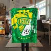 Leon FC,pattern Flannel Blanket, High Quality Comfortable for All Seasons, Home Decor, Warmth and Comfort, Perfect for Gifts.