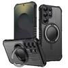 360° Rotate Ring Stand Military Grade Magnetic Case for Samsung S25 S23 S24 FE S22 Ultra Plus S25 Edge A54 A34 A14 Armor Cover
