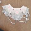 Chinese Style Embroidered Shawl Embroidery Design Detachable False Collar  Hanfu Accessories