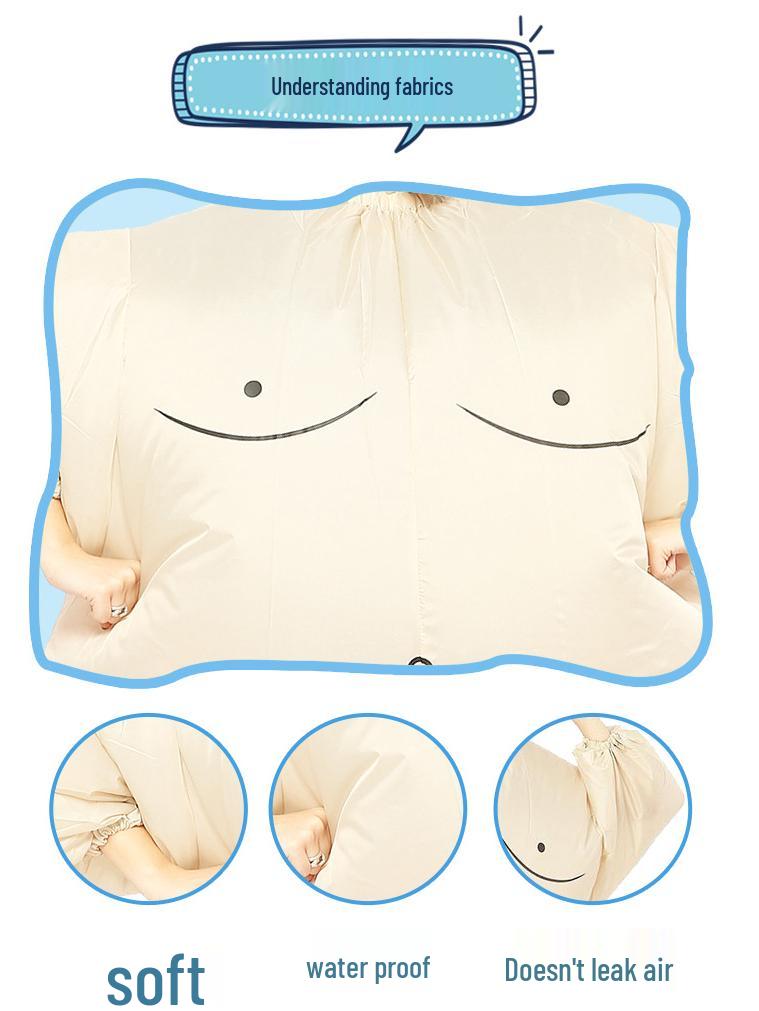 Inflatable Sumo Costume - Halloween Festival Prank for Large Adults