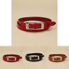 Classic Leather Womens Belt With Alloy Buckle For Business And Casual Wear