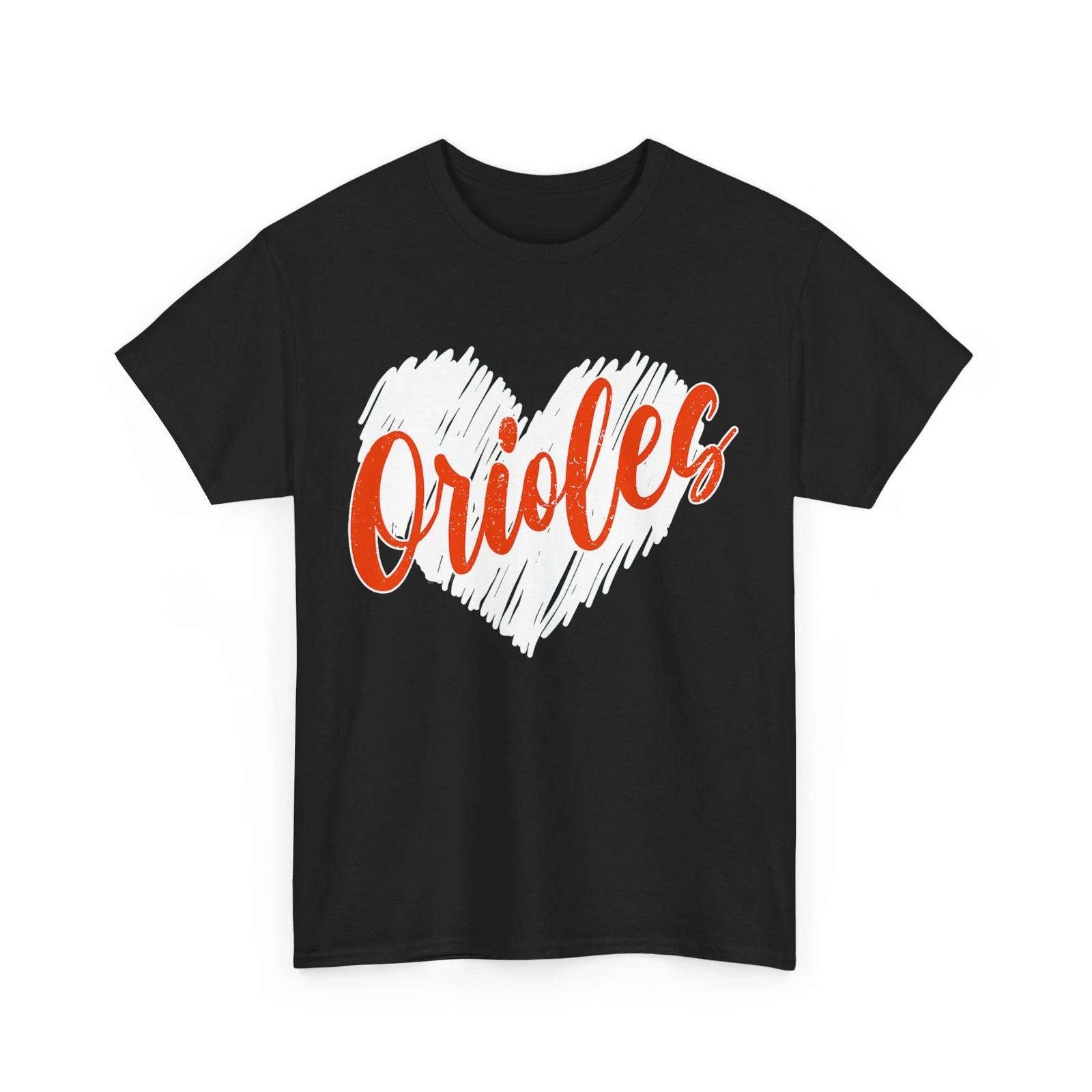 

Orioles Heart Name T-shirt, Women Men Vintage Shirt L