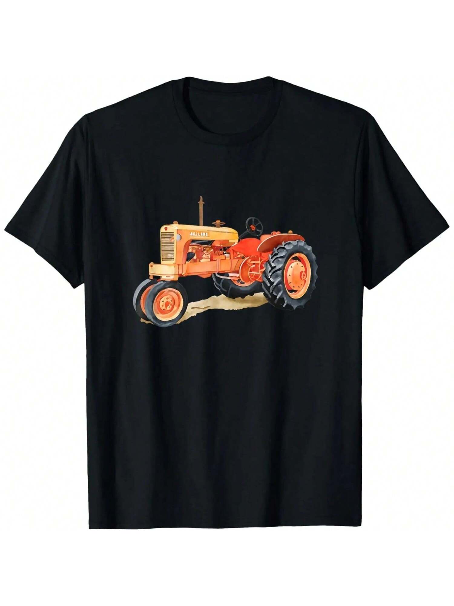 Винтажная футболка с принтом трактора Allis Chalmers WD45 S разноцветный