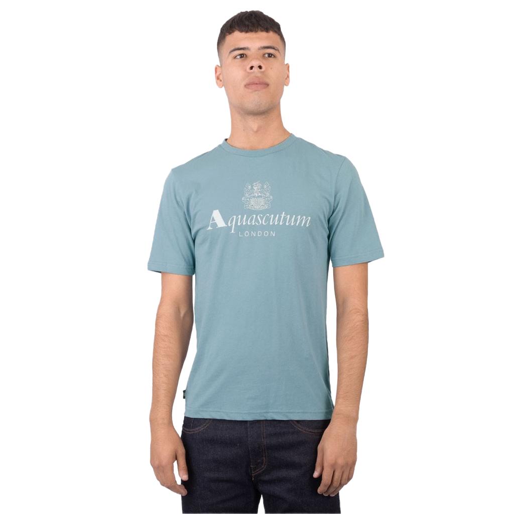 Aquascutum Mens Active Big Logo T-Shirt