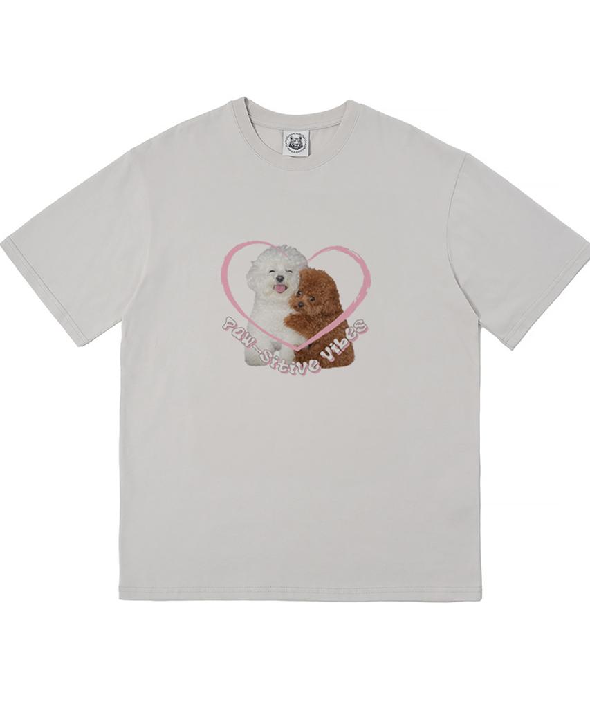 MATCHGLOBE Positive Vibe Oversized Tee (Beige)