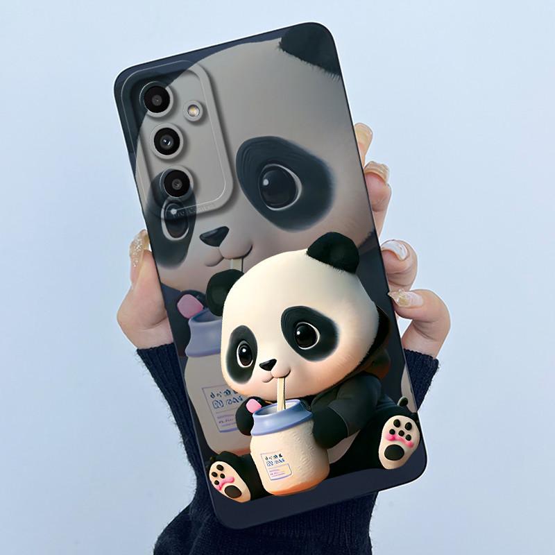Für Samsung A05s A05 Galaxy SM-A057F A055F Niedlicher Panda Süße Mädchen Katzen Weiches Silikon Gummi Handyhülle für SamsungA05s A05 Hülle