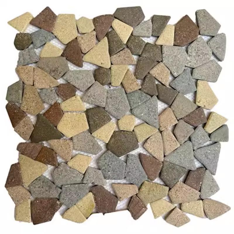 Azulejos Cerâmicos Coloridos 30x30cm com Pedrisco Grátis para Jardim Piscina Parede de Fundo Mosaico Azulejos Resistentes ao Desgaste Decoração