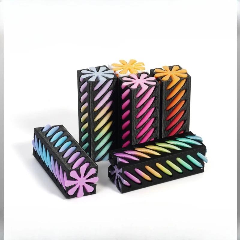 DIY Gift 3D Printing Decompression Spiral Funny Three-dimensional Structure Fingertip Ornament Dual Color Vortex Home Decor