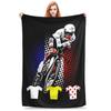 Tour De France Tadej Pogacar Wohndecke für Sofa Fahrrad Bike Liebe Fan Flauschige Weiche Plüschdecke Mehrere Größen für Alle Jahreszeiten