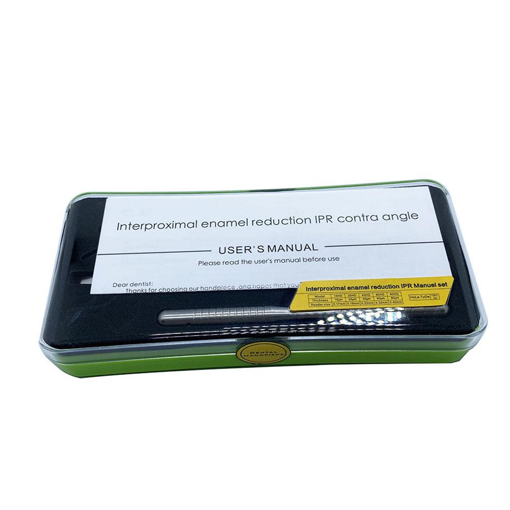 1 Set Dental Interproximal Enamel Reduction Contra Angle IPR System Kit Orthodontic Reciprocating Enamel Removal Tool