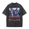 The Office Dunder Mifflin Dwight Washed T-shirt Tv Show Scranton The Electric City T Shirts Mens Gothic Rock Vintage T-Shirts