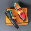 Fashion Men's Loafers Luxury Brand Leather Dress Shoes Breathable Slip-On Solid Formal Casual Shoes Handmade Designer Men Shoes Mocassin
