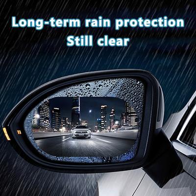 2 stuks auto achteruitkijkspiegel regenbestendige films stickers auto regenachtig veiligheid rijden anti-condens waterdichte beschermende film accessoires