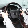 Glossy Black Interior Steering Wheel Cover Trim For Cadillac Escalade 2007-2014