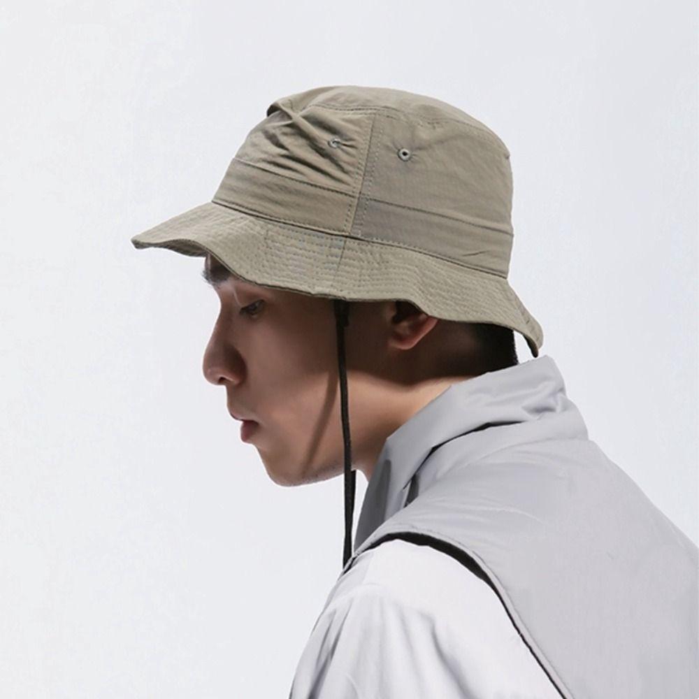 Breathable Camping Hiking Cap Sun Protection Outdoor Sun Hat Men's Fisherman Hat  Four Seasons