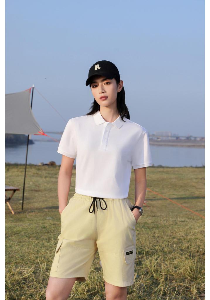 Customized Men's Polo Shirts - Workwear Lapel T-Shirts, Breathable & Sweat-Absorbent, Made from Xinjiang Long-Staple Cotton, Short Sleeves