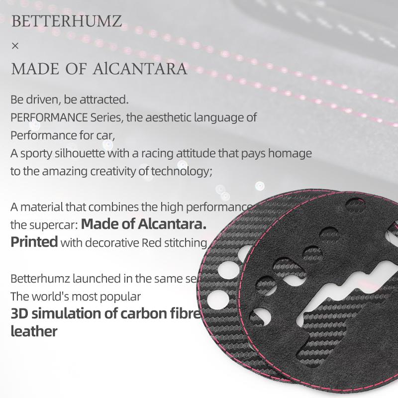 For Suzuki Swift 2005-2016 Made of Alcantara Carbon Fiber Center Console Gear Shift Panel Trim Sticker Car Interior Accessories