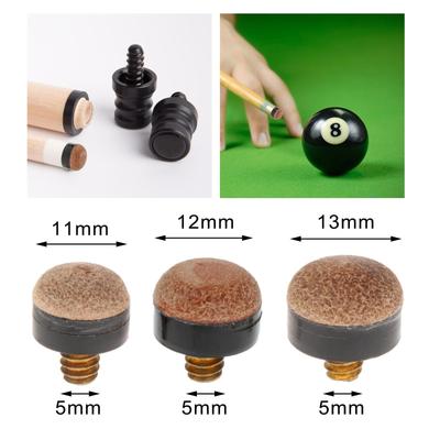 10 Pièces Embouts de Queue de Billard à Visser pour Queue de Snooker Durables Haute Dureté Embouts de Queue de Billard pour Amateurs de Billard Accessoires de Snooker
