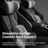 Ergonomic Car Headrest and Lumbar Support Set Memory Foam Neck Cushion Breathable Plush Cover Universal Vehicle Interior Comfort