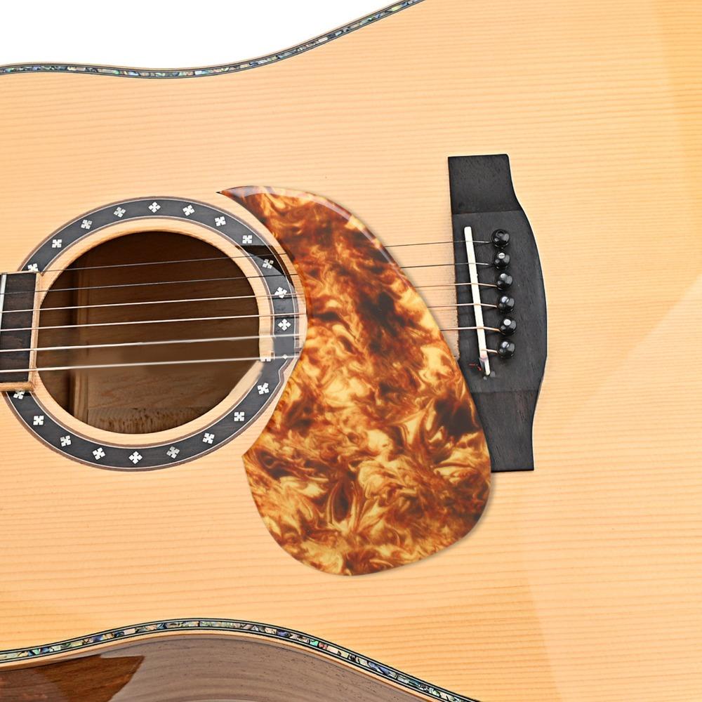 Amber Color Guitar Pickguard 2-2.5mm Thickened Guitar Protection Accessory For Acoustic Guitar