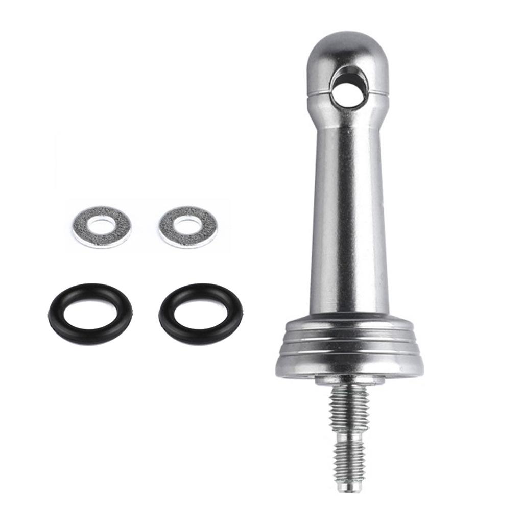 Insertion in/Screw In Reel Stand Fishing Wheel Balance Rod Aluminum Fishing Reel Balancer with Waterproof Rubber Rings