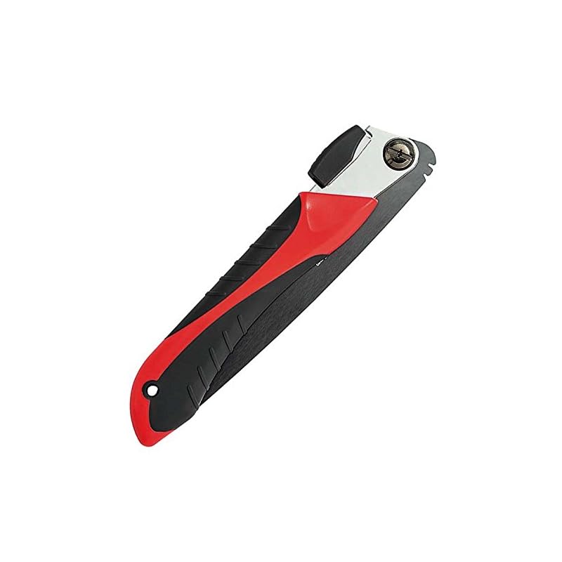 Kakuri Sangyo Folding Saw for Dismantling Bulky Waste, 210mm Blade Length, Black Blade, Suitable for Light Metals and Plastics, Replaceable Blade,