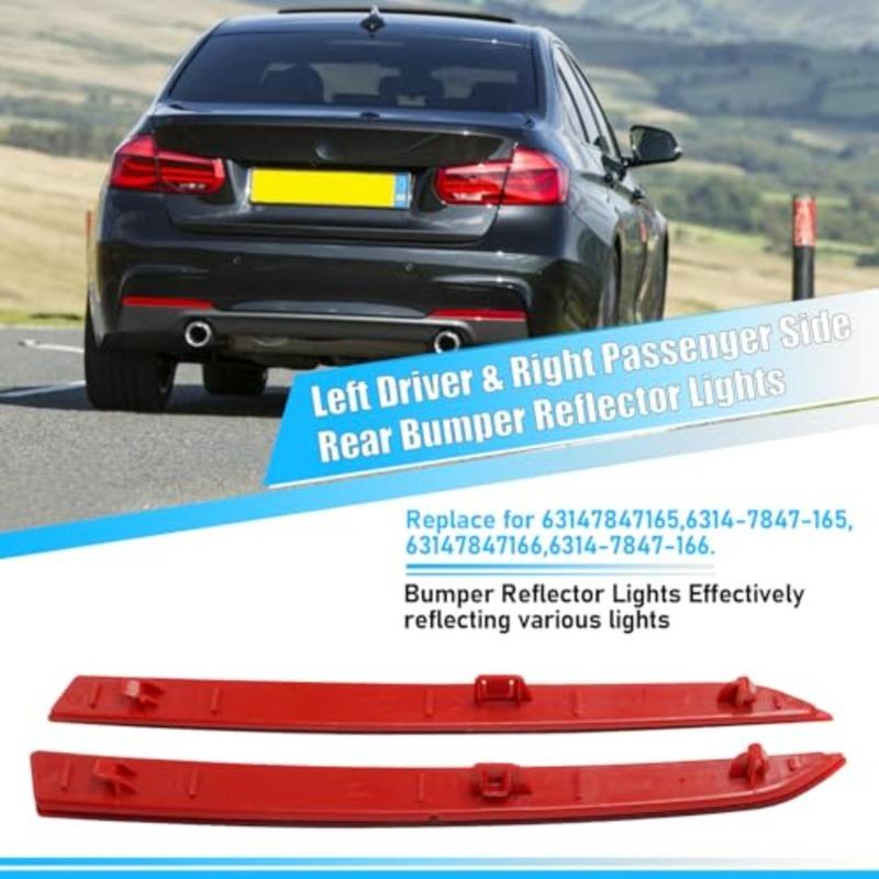 1 Pair Left Right Rear Bumper Reflector For BMW 3-Series F30 F31 M Sport 2012 2013 2014 205 2016 2017 63147847165 63147847166