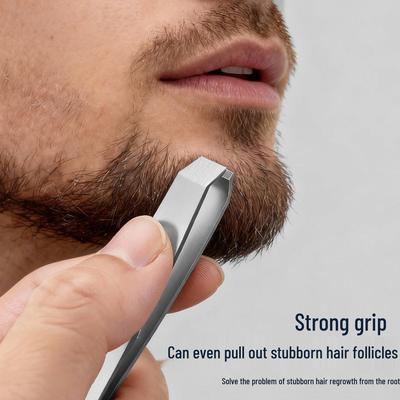 High-End Stainless Steel Tweezers for Eyebrow, Beard, and Nasal Hair Removal