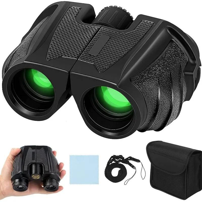 12x25 Hd Binoculars With Bak4 Prism Fmc Coating, Long Distance Compact Scope For Wilderness Survival, Hiking Camping