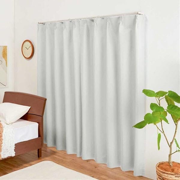 

BELLUNA Blackout Set of Thermal Heat UV Memory Energy for Bedrooms and Living Thick Room Day and Night Solid 100cm Wide 110cm Long x 100cm Wide of белый