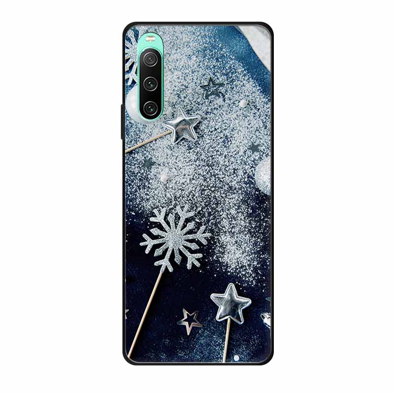 Christmas Phone Cases For Sony Xperia 10 IV Cases Soft TPU Silicone Santa Santa Claus Covers For Xperia 10 IV Cover Bumper Funda
