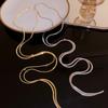 Snake bone chain adjustable necklace fashionable exaggerated collarbone chain cold wind neck chain
