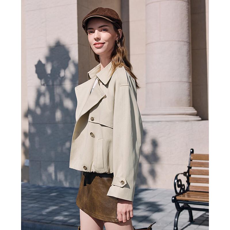 Betu Women's Short Commuter Trench Coat