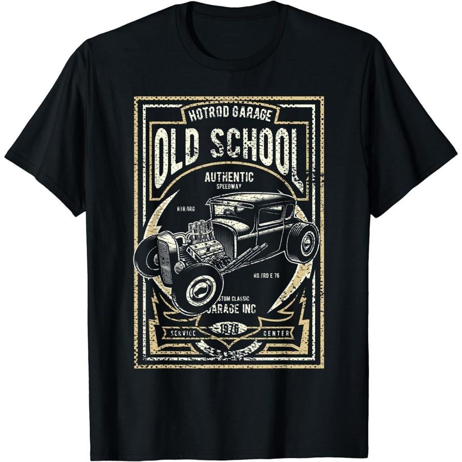 Old School Vintage Hot Rod Garage Men Classic Car T-Shirt XXXXXL разноцветный