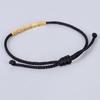 Buddhist Knots Rope Black Red Color Tibetan Copper Beads Bracelet Wrist Jewelry Accessories Bangles