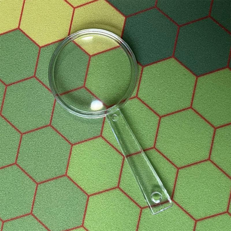

5Pcs Magnifier 40mm Acrylic Magnifying Glass Teaching Accessories Children Portable Plastic High-definition Magnifying Glass