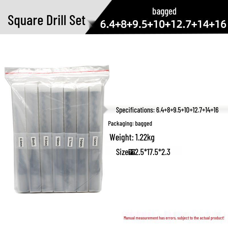 Industrial Grade Mortise Drill Bit - Steel Square Hole Opener for Woodworking