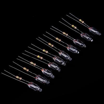 20Pcs Neon Anzeige Lampen Mit Widerstand Verbunden Zu 220V 6*16 Mm Anzeige