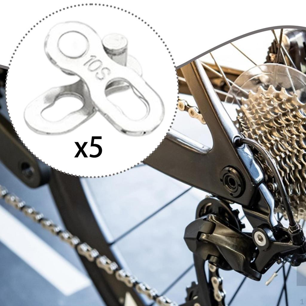 5 Pair Bike Chain Link Connector Accessories Professional Durability Easy to Install Premium