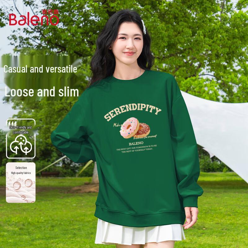 Baleno Women's Donut Graphic Oversized Sweatshirt