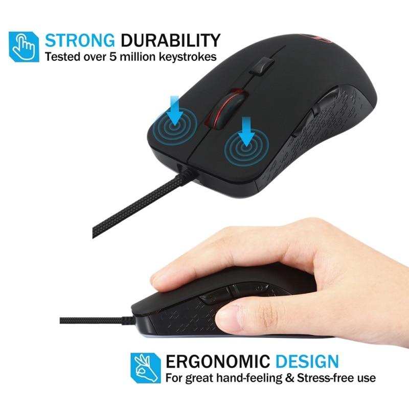 Wired Heating Mouse 6 Buttons Warmer Heated Mouse USB Optical Mice