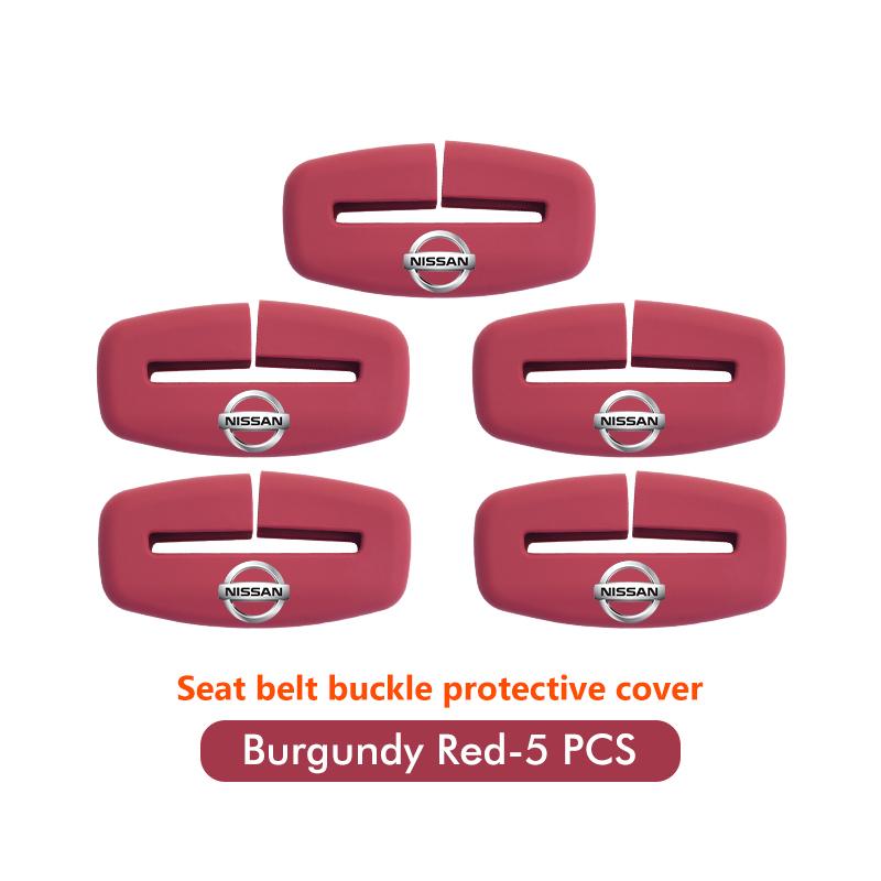Silicone Seat Belt Buckle Cover Universal Car Anti Scratch Protector For Nissan Almera Versa Pathfinder Maxima Murano Armada
