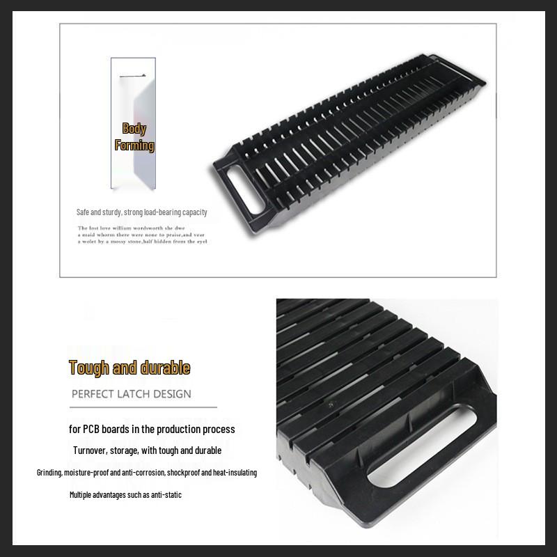 Double-Ear Anti-Static PCB Frame Bracket with Cross-Border Strip